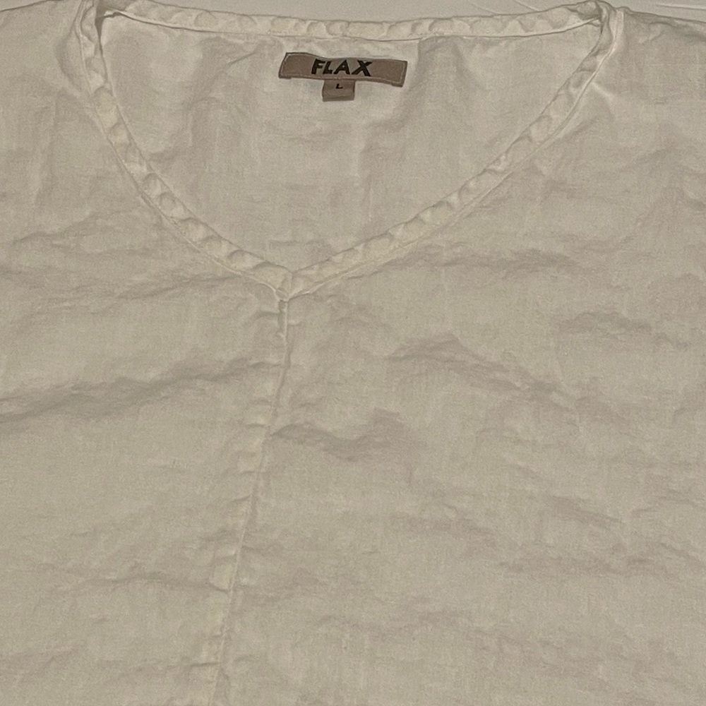 Flax White Linen Tank Top - Picture 3 of 6